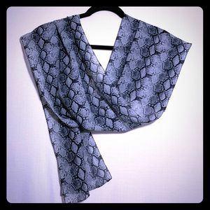 COPY - CHICO’S Snake Skin  Pattern Scarf 100% Polyester